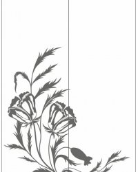 Пескоструйный рисунок Цветы 1170
